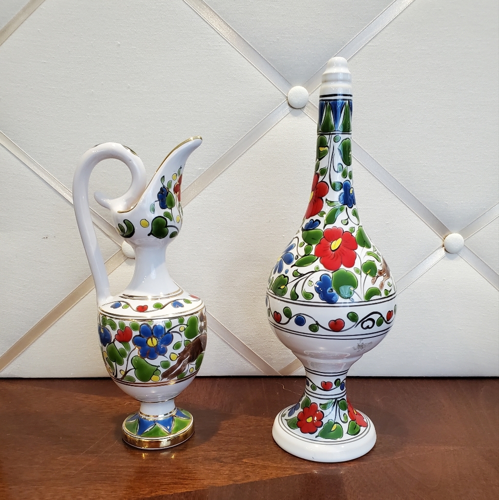 Vintage Pair of Dakas Ewer & Vinegar/Oil Cruet - Picture 3 of 11
